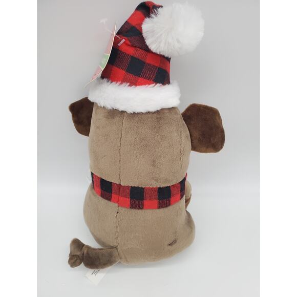 Dog Toy - Dog in Santa Hat - Picture 2 of 3